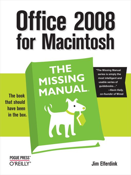 Title details for Office 2008 for Macintosh by Jim Elferdink - Wait list